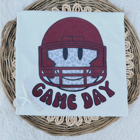 Maroon Game Day T Shirt - Picture 1 of 1